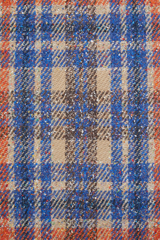 (image for) Responsive Plaid fringe scarf